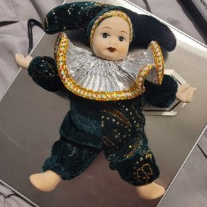 Cornerstone Creations Baby Jester Clown With Posable Limbs RARE